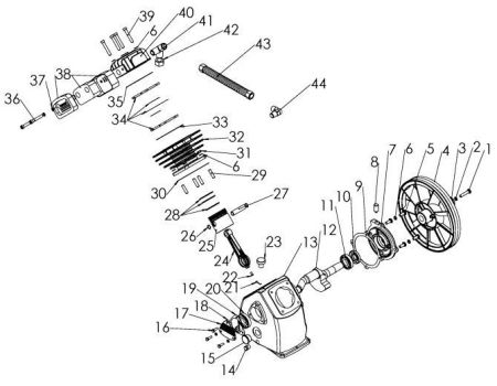 Переходник (T) ZG1/2"-2x3/4"UNF, 110 гр. LB30-2 21174001 для поршневого блока LB30 фото